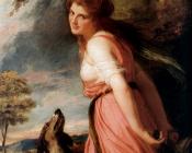 乔治 罗姆尼 : Lady Hamilton as a Bacchante